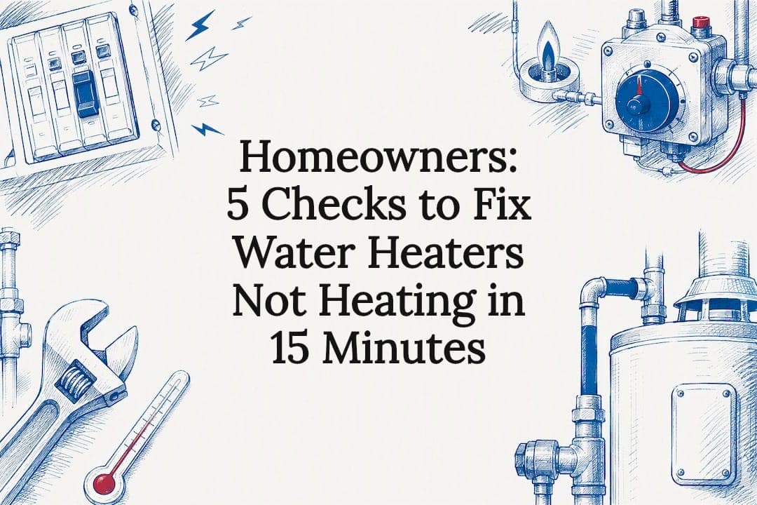 Homeowners: 5 Checks to Fix Water Heaters Not Heating in 15 Minutes