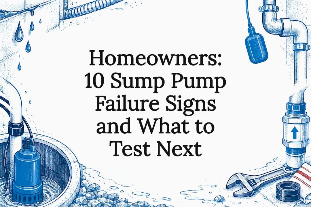 Homeowners: 10 Sump Pump Failure Signs and What to Test Next