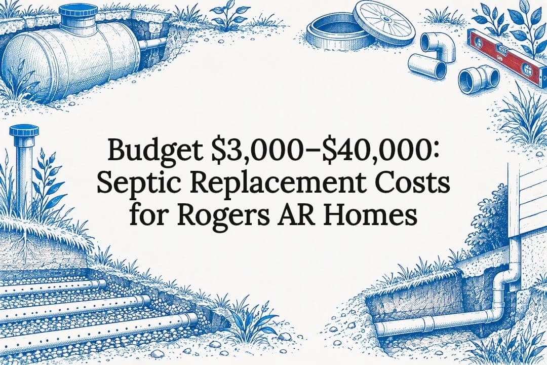 Budget $3,000–$40,000: Septic Replacement Costs for Rogers AR Homes