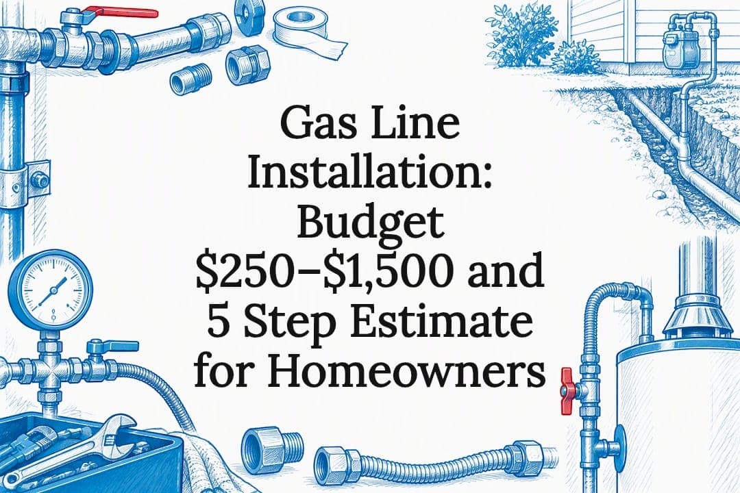 Gas Line Installation: Budget $250–$1,500 and 5 Step Estimate for Homeowners