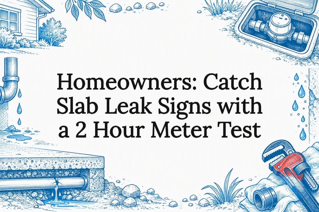 Homeowners: Catch Slab Leak Signs with a 2 Hour Meter Test